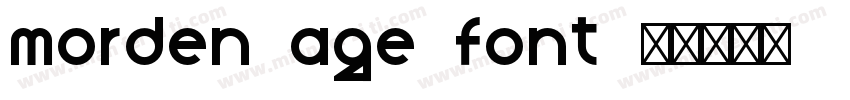 morden age font字体转换